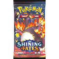 Pokémon Shining Fates sealed booster pack featuring shiny Charizard artwork