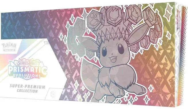 Pokémon Scarlet & Violet Prismatic Evolutions Super-Premium Collection Eevee sealed box