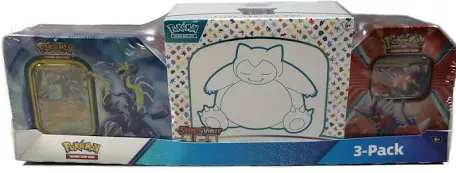 Pokémon Costco Collector 3-Pack with Scarlet & Violet 151 Snorlax Elite Trainer Box and two Paldea Legends tins