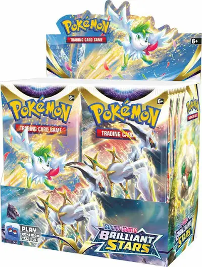 Pokémon Sword and Shield Brilliant Stars sealed booster box