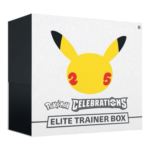 2021 Celebrations 25th Anniversary standard Elite Trainer Box white Pikachu 25 packaging