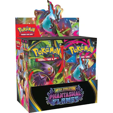 Pokémon TCG Mega Evolution Phantasmal Flames sealed booster box