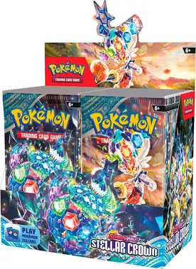 Pokémon Scarlet and Violet Stellar Crown sealed booster box