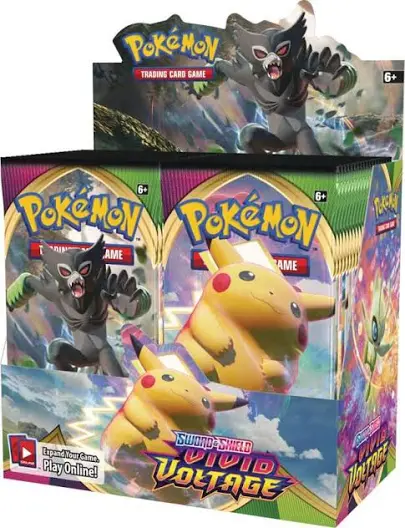 Pokémon Sword and Shield Vivid Voltage sealed booster box